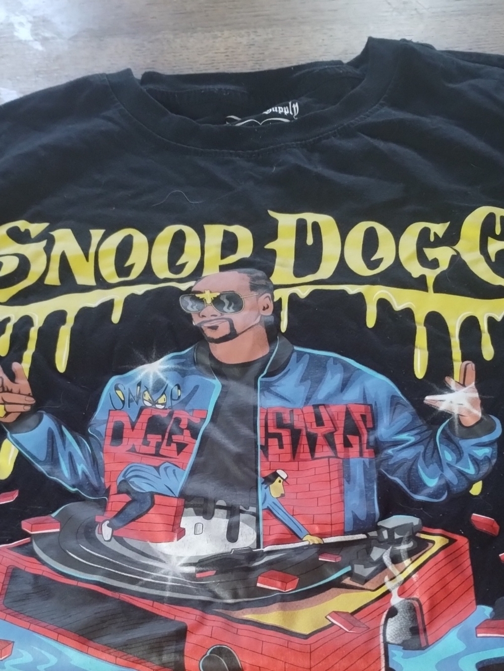 Snoop Dogg Black Graphic Short Sleeve Tee